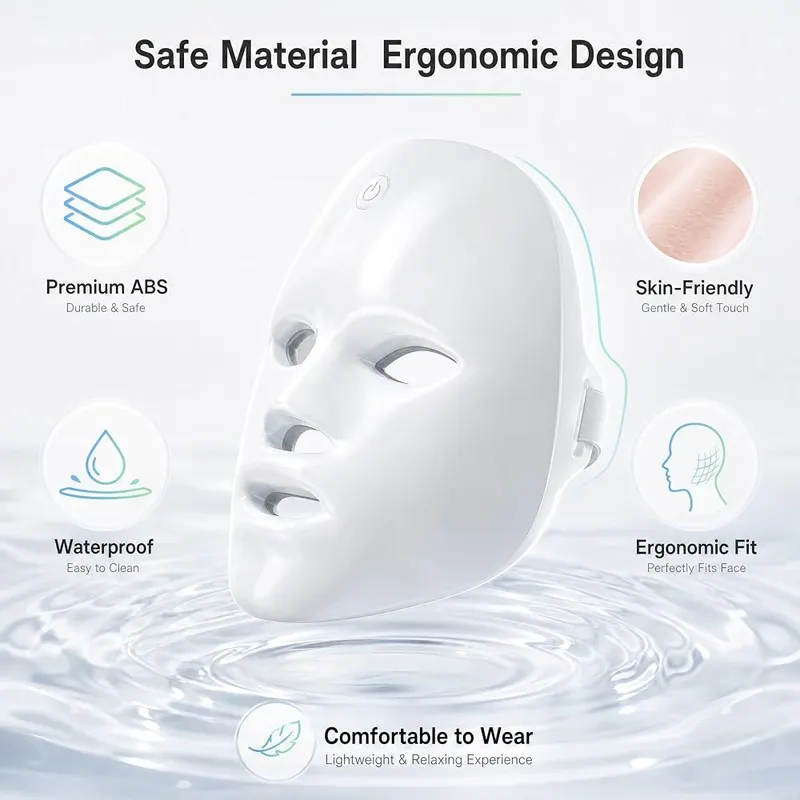 Dnil Red Light Mask – 15-Minute Auto Timer