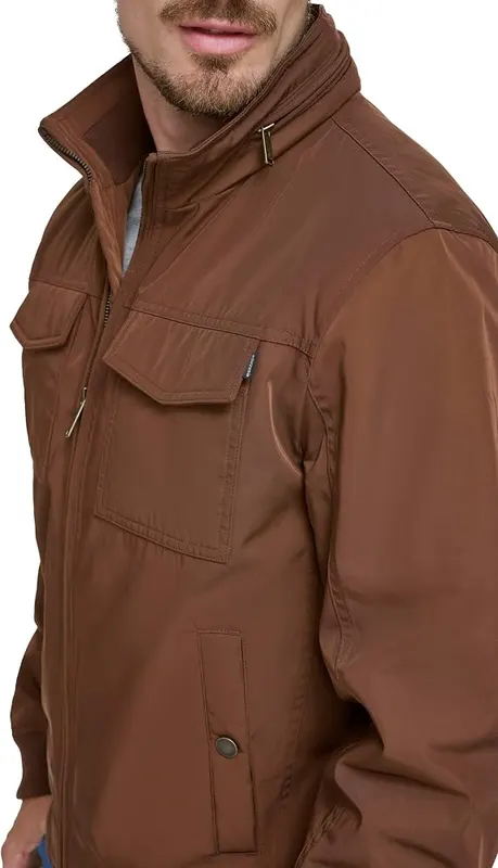 DOCKERS Men’s Quilted Lined Flight Bomber Jacket 4XL – Flattering fit