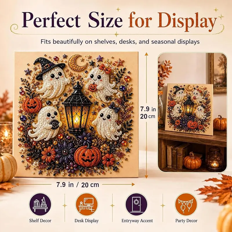 Doetcelor 5PCS Halloween Pearl Diamond Art Kit – product photo 7 of 7