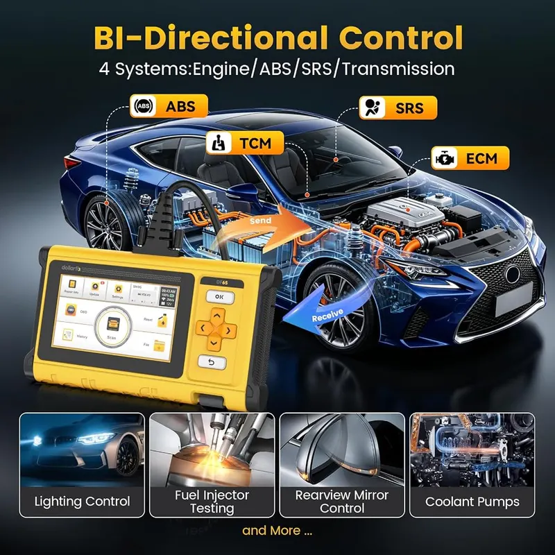 dollarfix OBD2 Scanner Diagnostic Tool – Bi-directional active testing functions