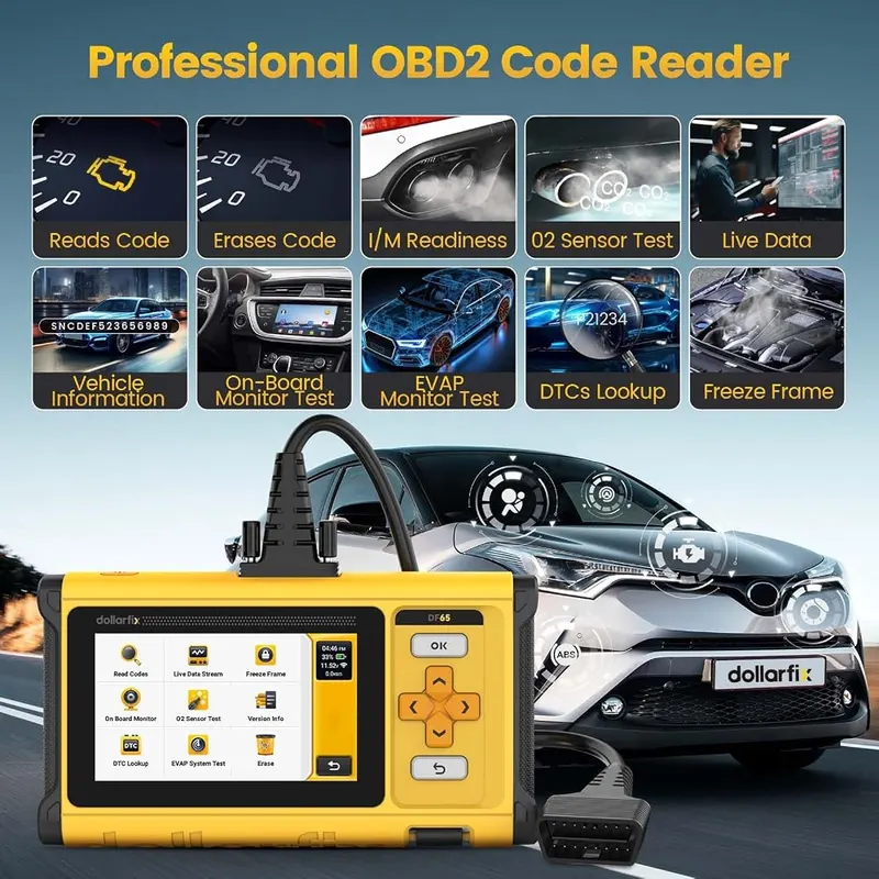 dollarfix OBD2 Scanner Diagnostic Tool – Lifetime software update support included