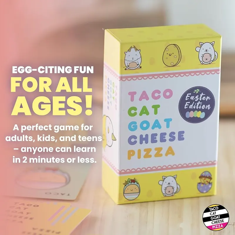Dolphin Hat Games Taco Cat Goat Cheese Pizza Easter – Perfect for Kids and Adults Alike