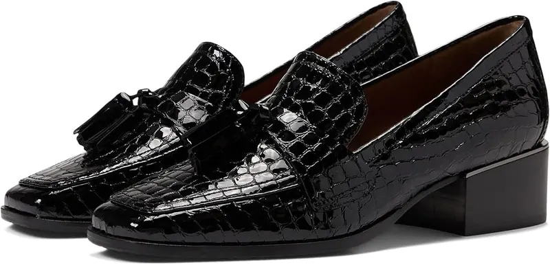 Donald J Pliner AVI-66 6 Black – Monochromatic tassels detail