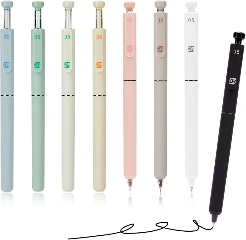 DR DOURONGE 8Pcs Aesthetic Retractable Gel Pens – product photo 8 of 8