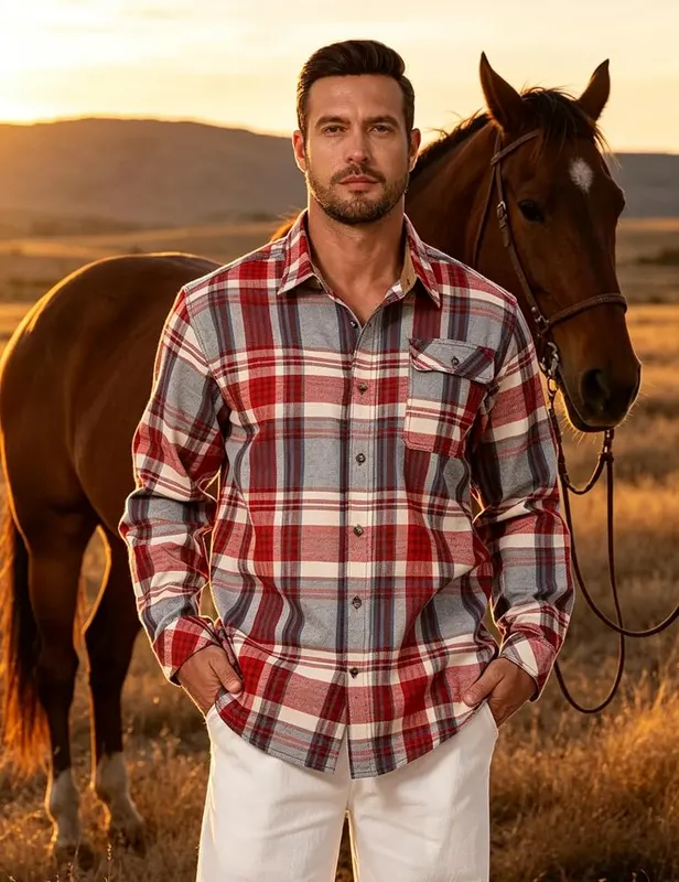 Drazivon Men’s Button Down Long Sleeve Cotton 3XL – Versatile Wear