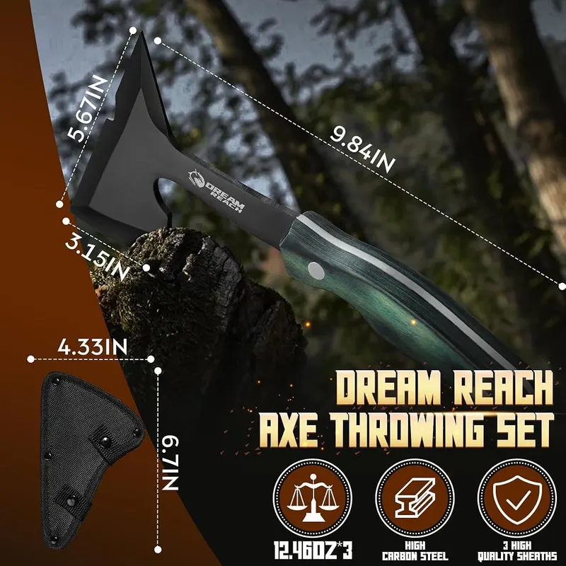 Dream Reach Throwing Axe Set – Ergonomic handle design