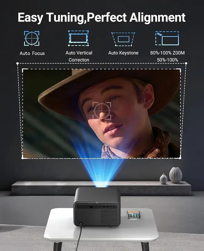 DreamFair Projector 4K – Wi-Fi 6 and Bluetooth 5.0