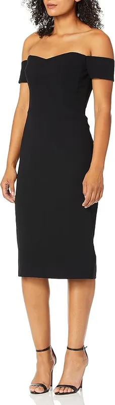 Dress the Population Womens Bailey Off Shoulder Sweetheart