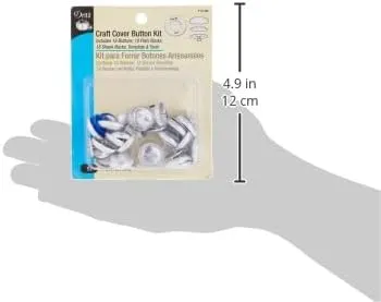 Dritz 114-30 Craft Cover Button Kit – Create jewelry and accessories using backs without shanks