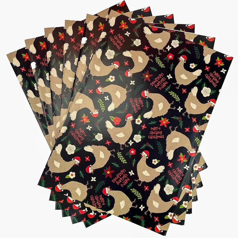 Dtiafu Chicken Wrapping Paper – Premium Glossy Paper