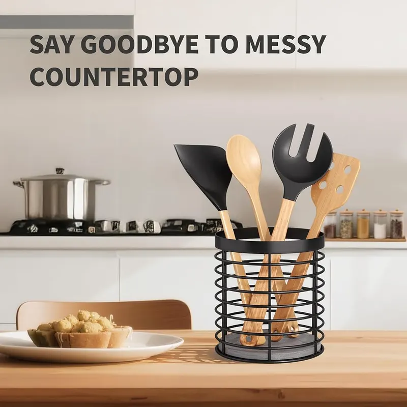 DTONIMA Utensil holder – FAST DRYING AND SUPER ABSORBENT:Our kitchen utensil organizer