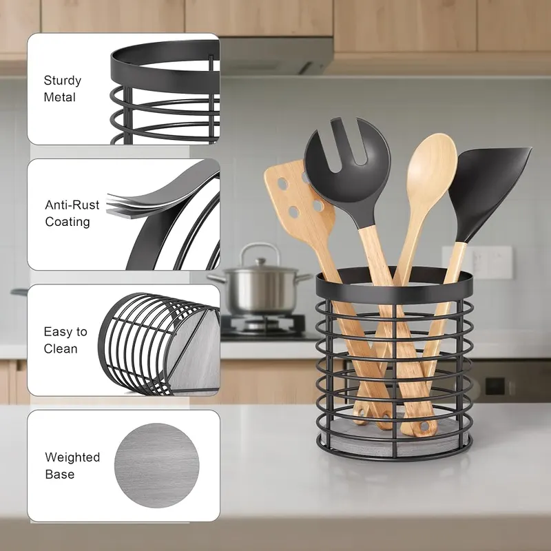DTONIMA Utensil holder – Modern Kitchen Utensil Rack
