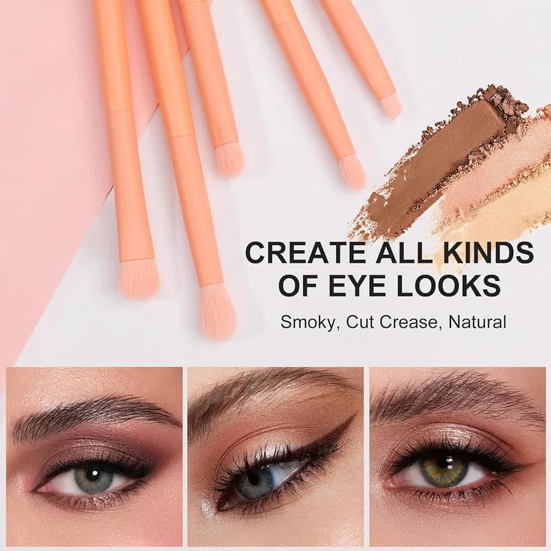 DUcare 8pcs Sunrise Orange Makeup Brush Set – Sunrise Orange set design