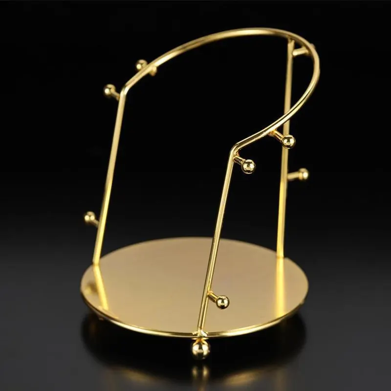 Dzrige Gold Metal Crown Display Stand Single-Layer – product photo 7 of 7