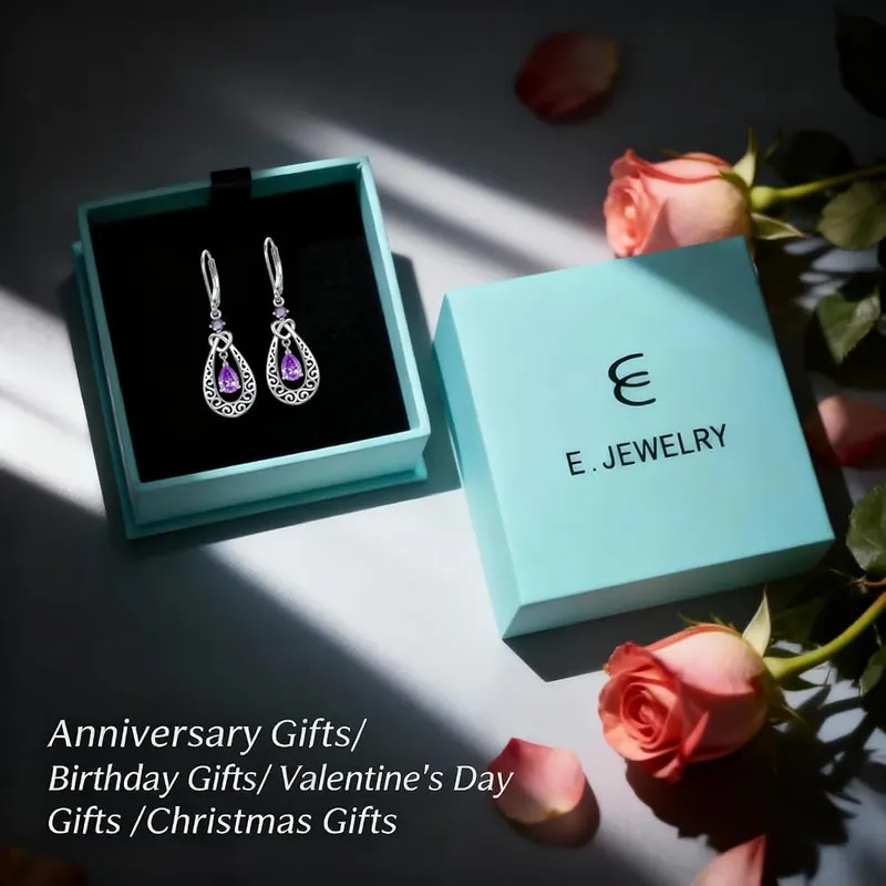 E 925 Sterling Silver Birthstone Earrings – SERVICE: If you have any problems with