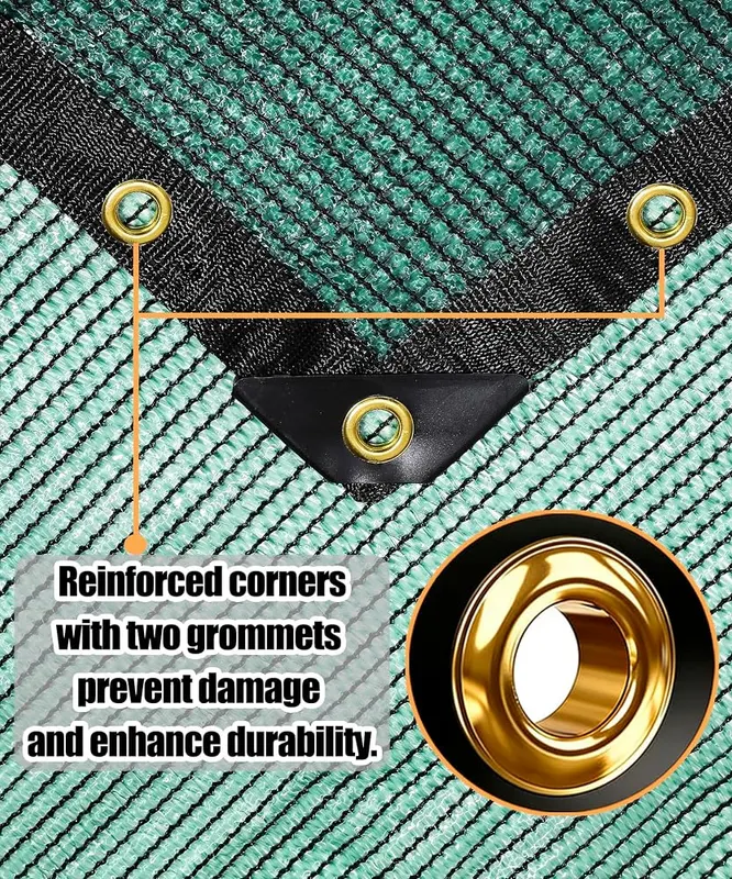 E.share 70% Green Shade Cloth 6ft x – Mesh and Breathable Design