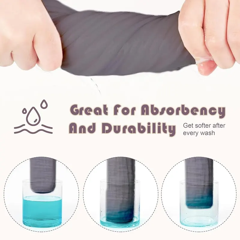Ease Cubs Muslin Burp Cloths Large 100% Cotton – Premium Quality Assurance