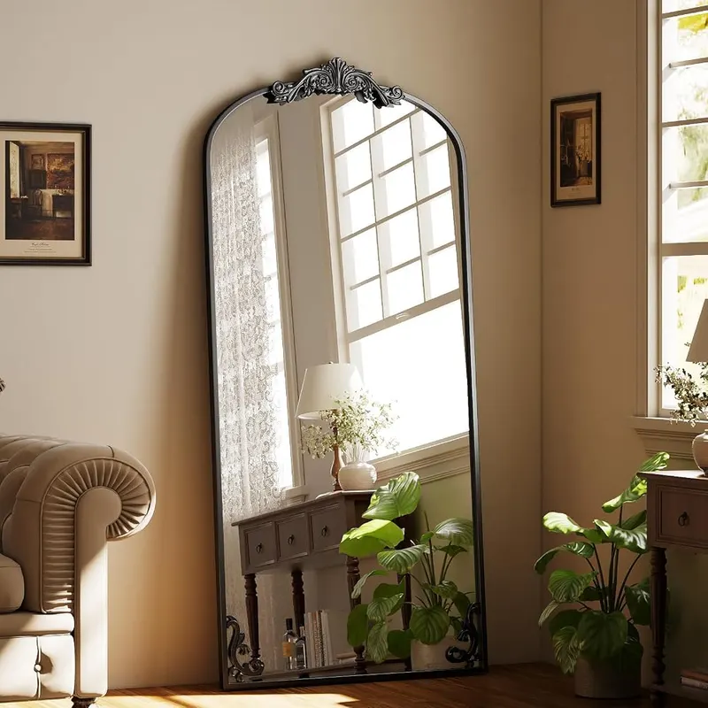 Easly 32″X71″ Black Full Length Mirror – Premium Frame