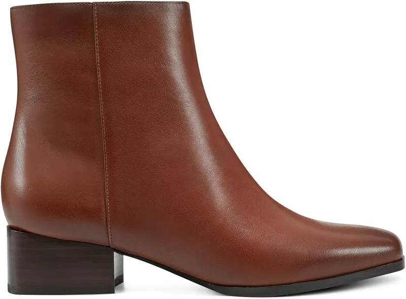 Easy Spirit Womens Sidney Bootie Medium Brown Leather – product photo 5 of 5