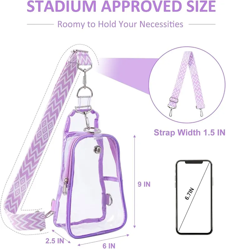Edraco Clear Sling Bag Stadium Approved – Decent Room