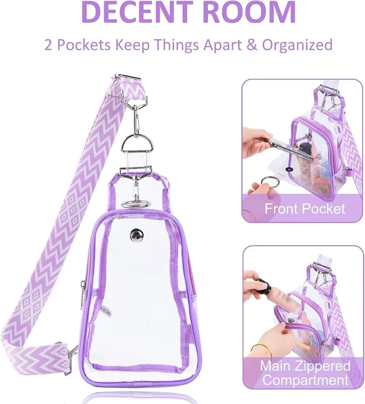 Edraco Clear Sling Bag Stadium Approved – Multi-way to Carry