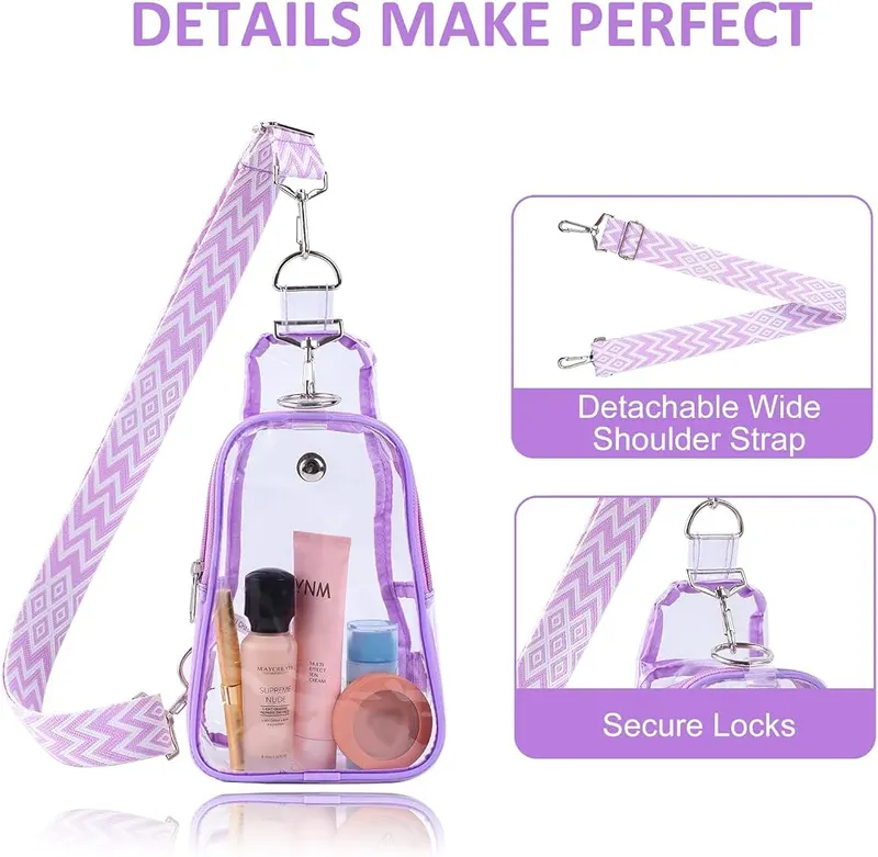 Edraco Clear Sling Bag Stadium Approved – Convenience & Safety