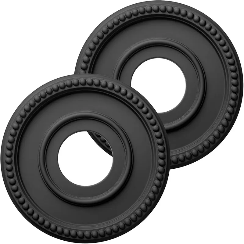 EIFHYT 2 Pack PU Ceiling Medallions in Black