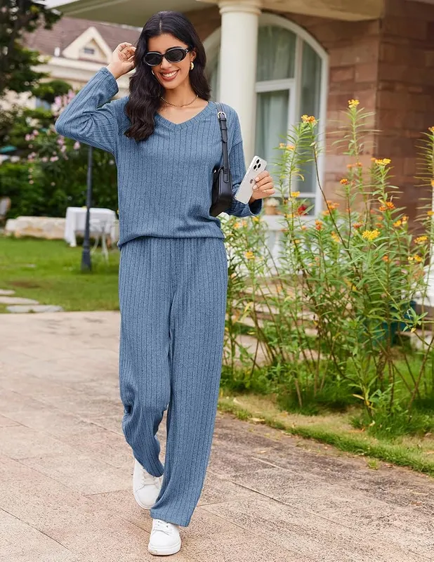 Ekouaer Lounge Sets Captain’s Blue – Captain's Blue color