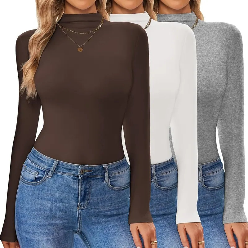 Ekouaer Turtleneck Tops