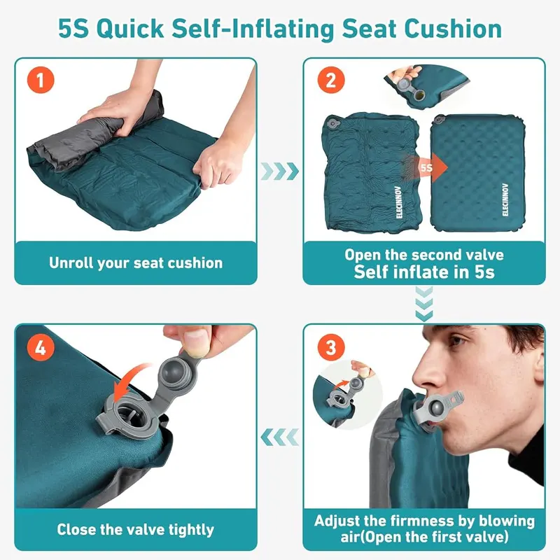ELECINNOV Inflatable Seat Cushion – High resilience memory foam filling
