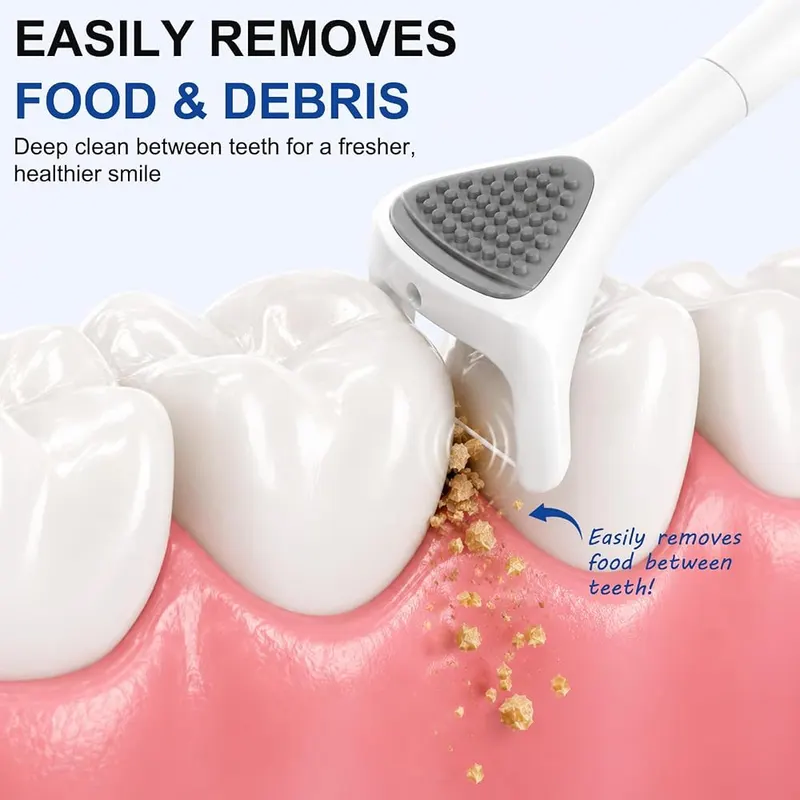 Electric Flosser Refills – Built-in tongue and gum scraper