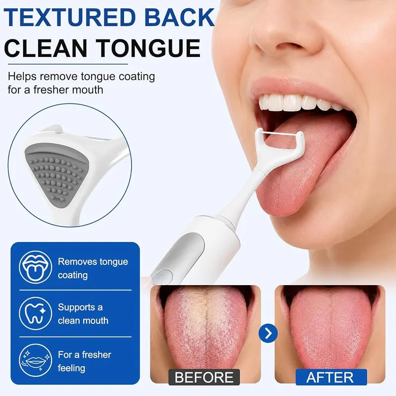 Electric Flosser Refills – Woven dental floss pick design