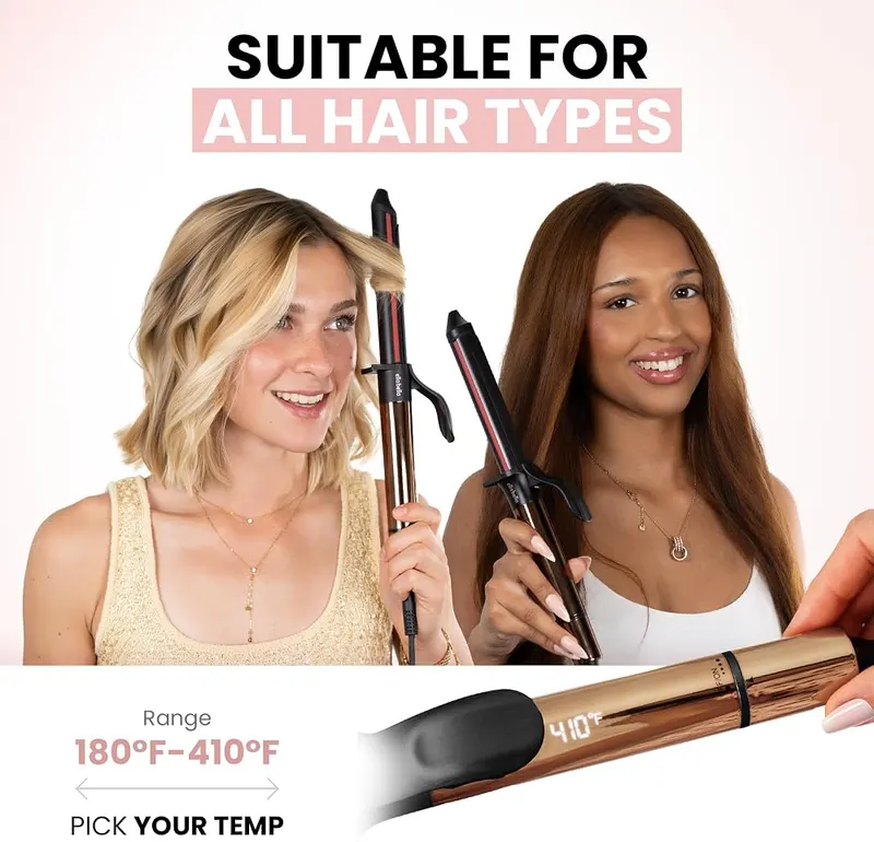 ELLA BELLA® Curling Iron 1 Inch – Styling glove included