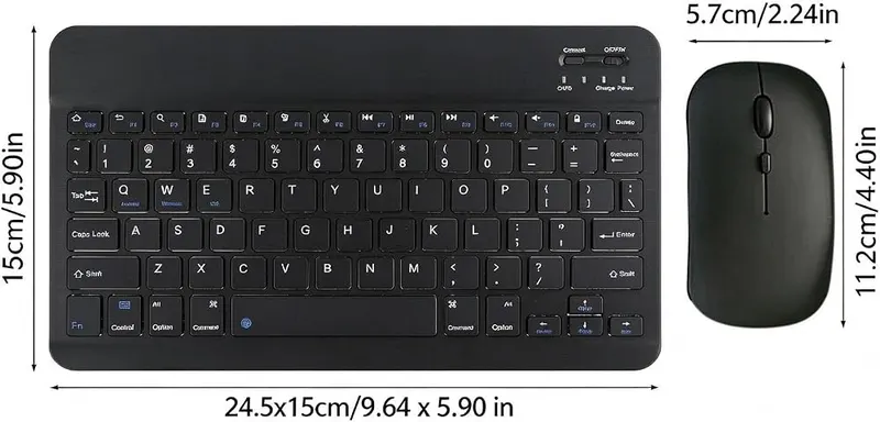 ELMWODHJ Wire less Keyboard Mouse Combo – product photo 2 of 6