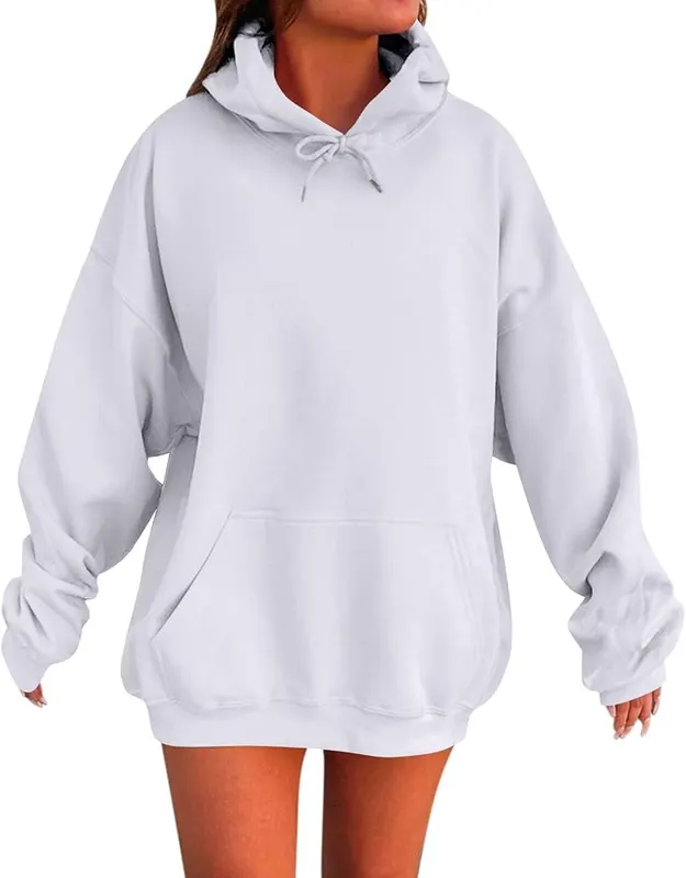 Elneeya Oversized Hoodie V014- White in V014- White