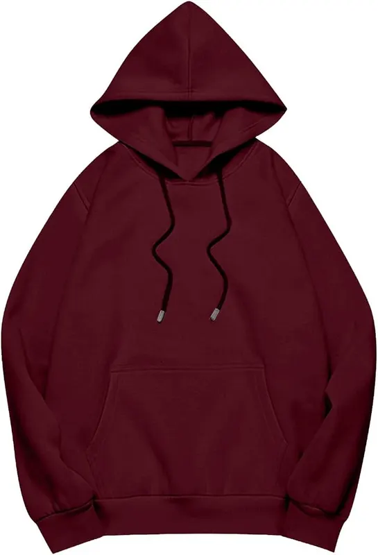 Elneeya Oversized Sweatshirt V013- Wine – Practical Kangaroo Pocket