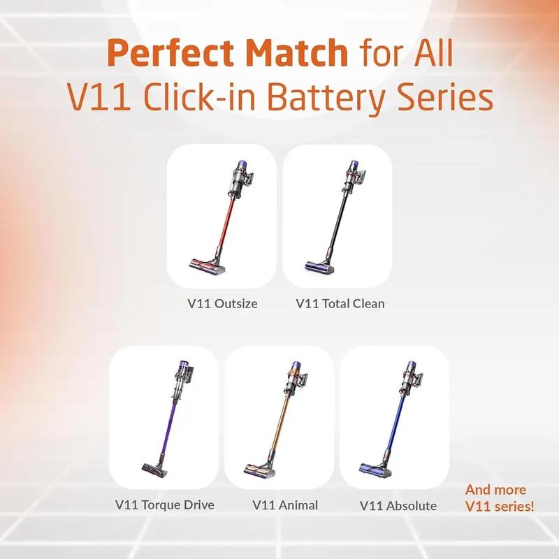ELO Dyson V11 V15 Battery – NOT for V11 machines that use a screw
