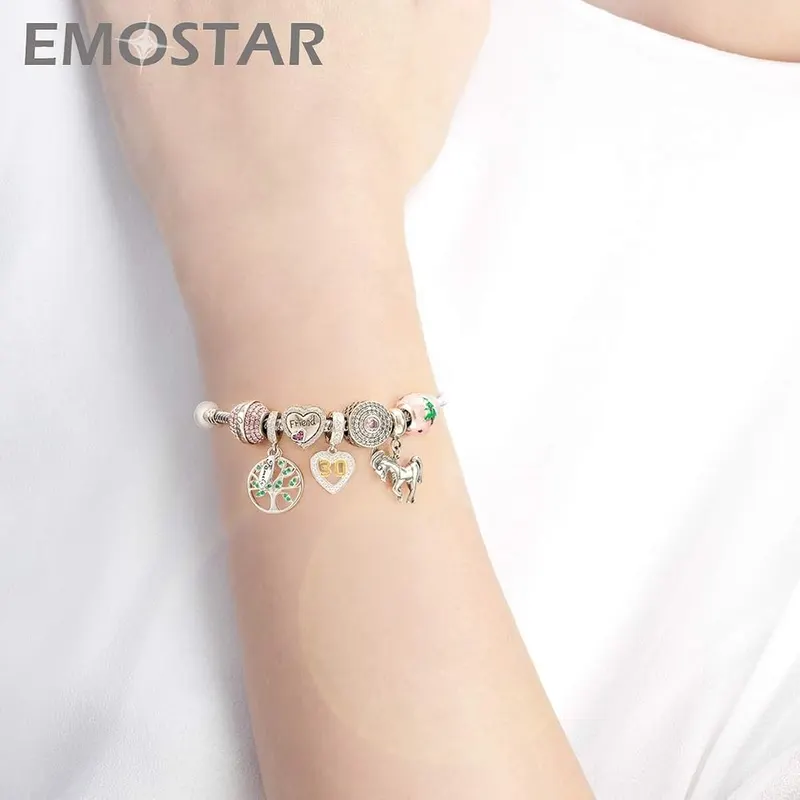 EMOSTAR 30 Years Old Birthday Charms – Package and Service 1 sterling silver number 30