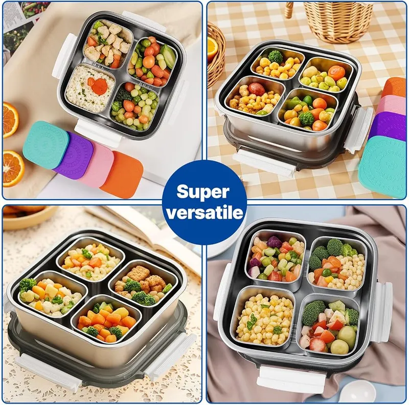 ENCYS Set of 2 Stainless Steel Conntainers – Two 1.5-quart large containers
