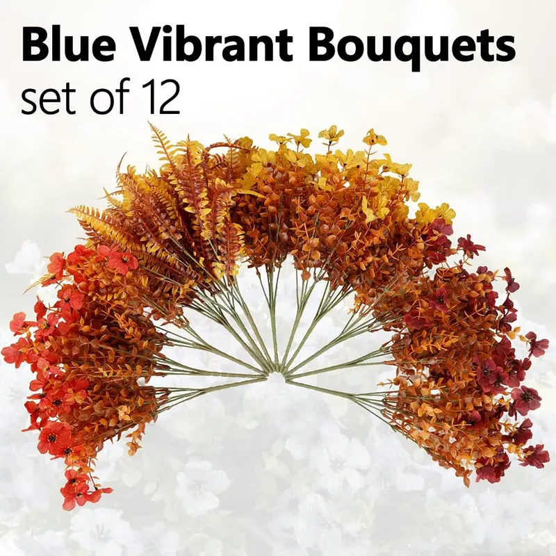 Enlightcode Artificial Fall Flowers – Made with silk material for realism