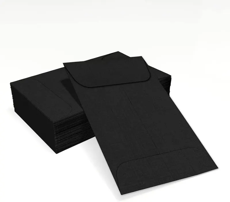 Envelopes.com LUXPaper #1 Coin Envelopes Black Linen – Rich Color