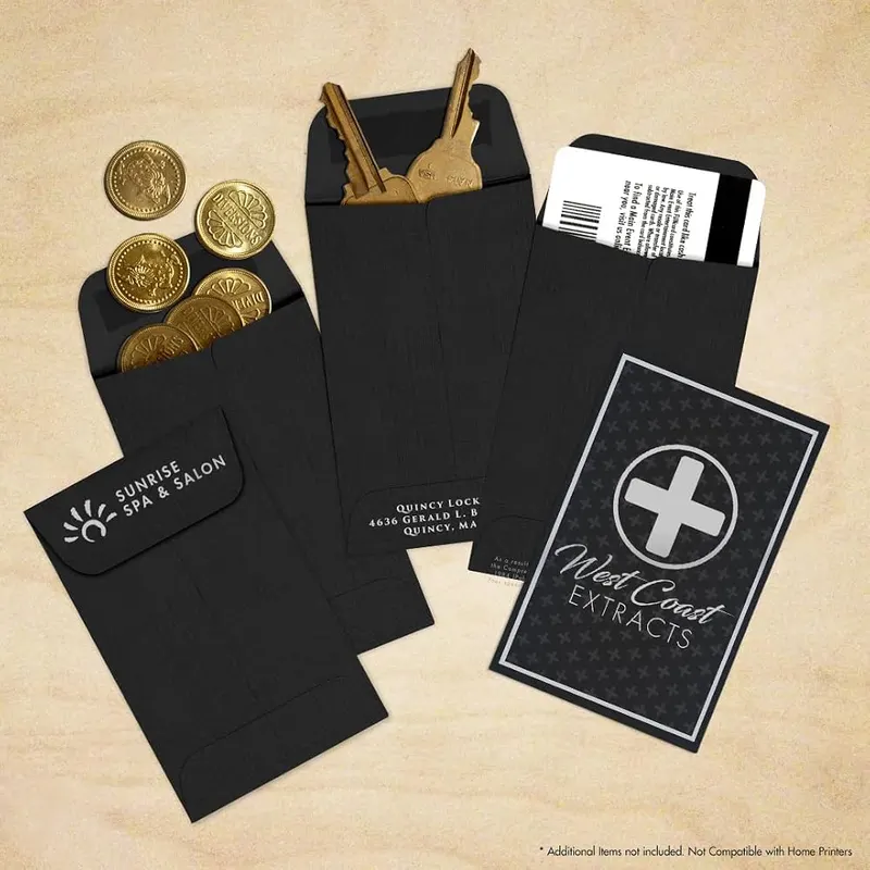 Envelopes.com LUXPaper #1 Coin Envelopes Black Linen – Great for the Holidays