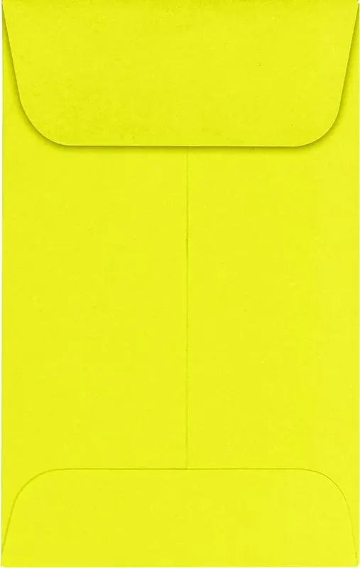 Envelopes.com LUXPaper #1 Coin Envelopes Citrus in Citrus