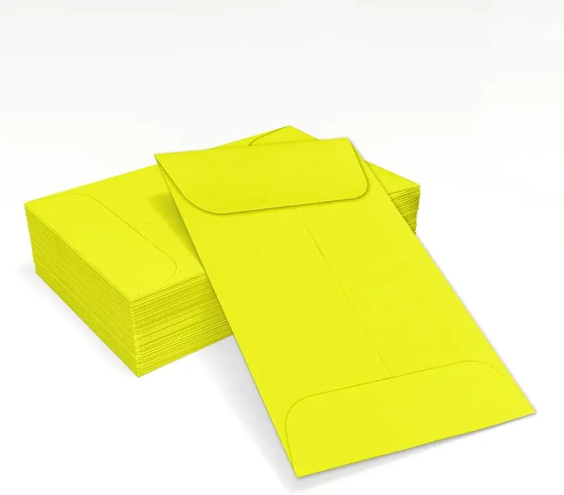 Envelopes.com LUXPaper #1 Coin Envelopes Citrus – Elegant Color
