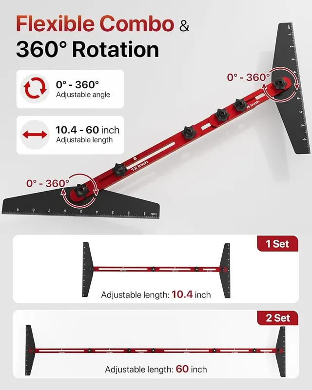 Epfweits Stair Tread Template Tool – Scratch-Free & Smooth
