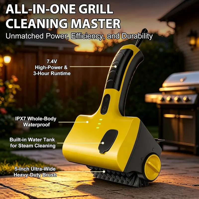 Epinovo Electric Grill Brush – Motorized grill cleaning scrubber
