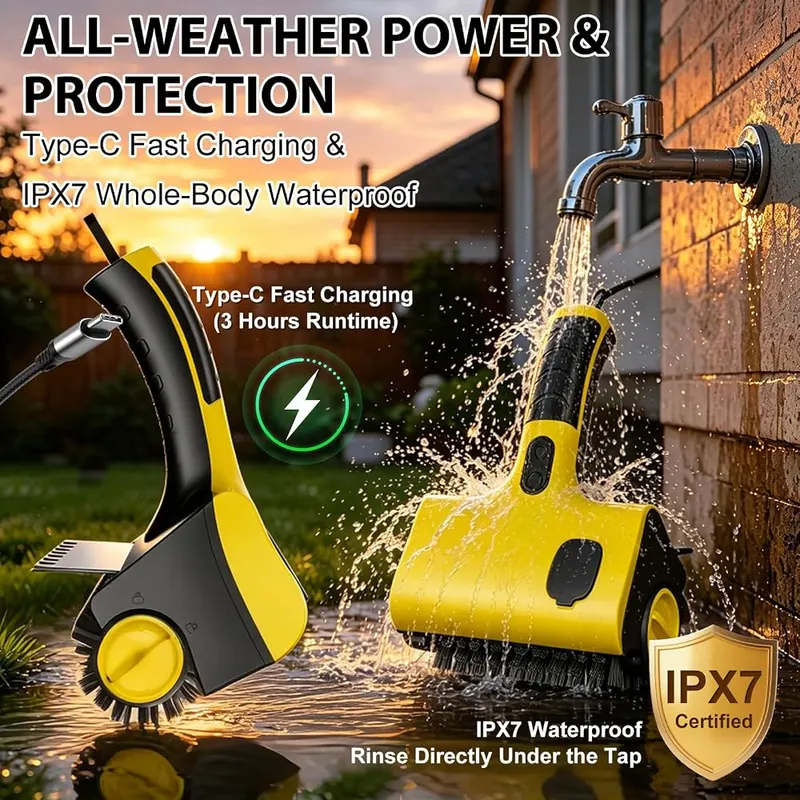 Epinovo Electric Grill Brush – Outdoor cooking maintenance tool