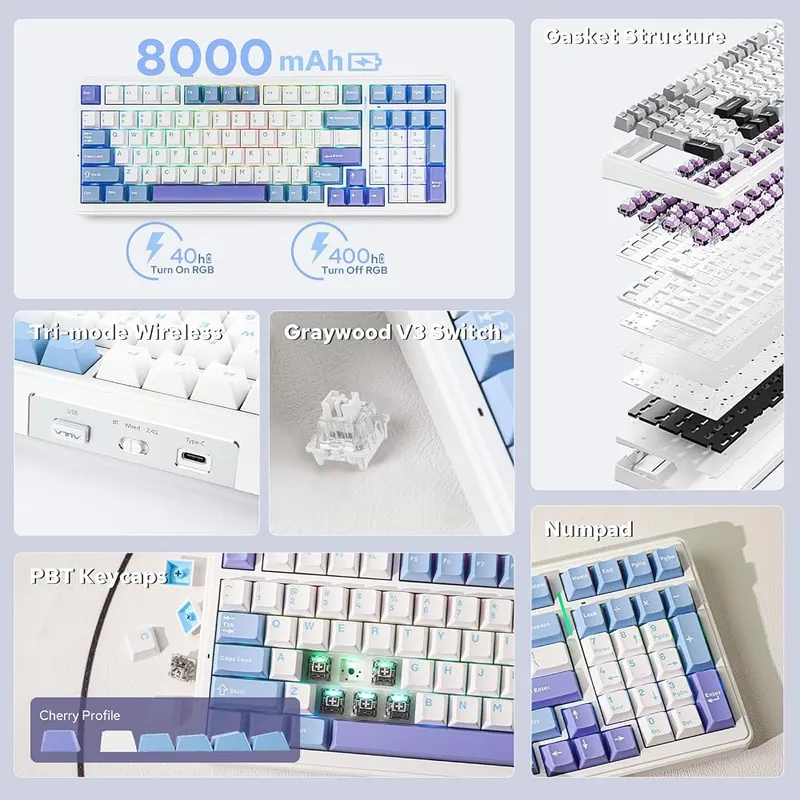 EPOMAKER x Aula F99 Wireless Mechanical Keyboard – Wireless mechanical keyboard