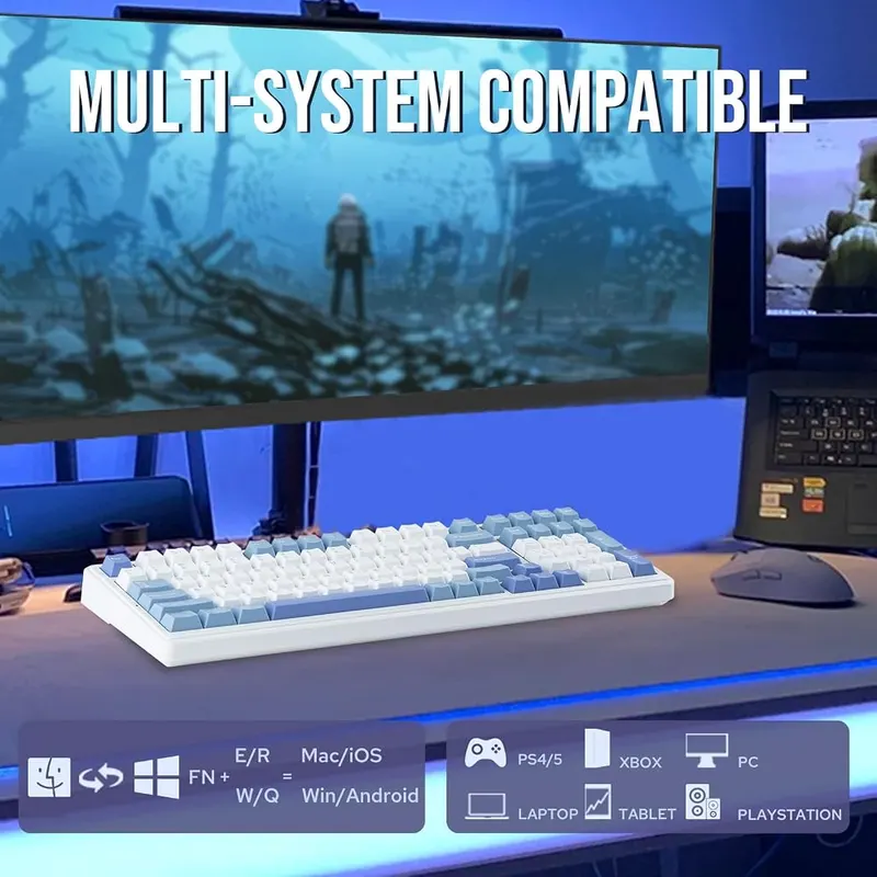 EPOMAKER x Aula F99 Wireless Mechanical Keyboard – Hot swappable gasket design