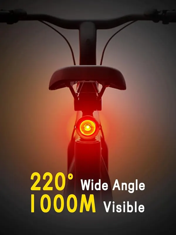 Esaytool Variable Brightness Bike Tail Light – Emergency Brake Flash